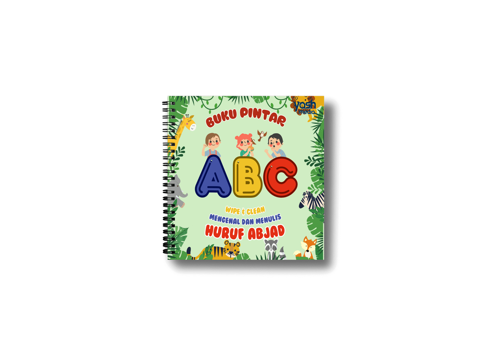 BUKU PINTAR WIPE & CLEAN MENGENAL DAN MENULIS: HURUF ABJAD – Tim Yash Media