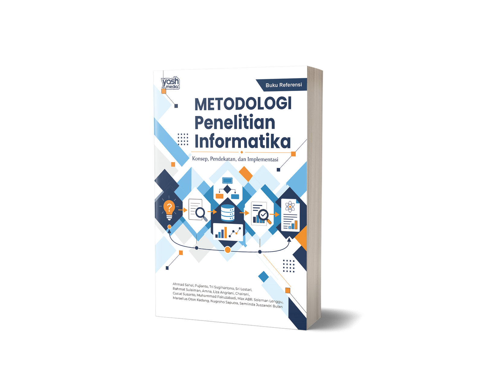 Metodologi Penelitian Informatika: Konsep, Pendekatan, dan Implementasi – Ahmad Sahal, Pujianto, Tri Sugihartono, Sri Lestari, Rahmat Sulaiman, Amna, Liza Angriani, Chairani, Cucut Susanto, Muhammad Fairuzabadi, Max ABR. Soleman Lenggu, Marsellus Oton Kadang, Nugroho Saputra, Semlinda Juszandri Bulan